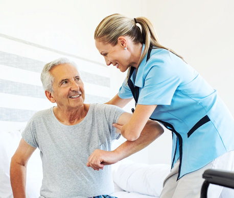 assisting the elderly